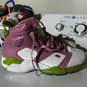 Jordan Kids Sneakers Pink and Green